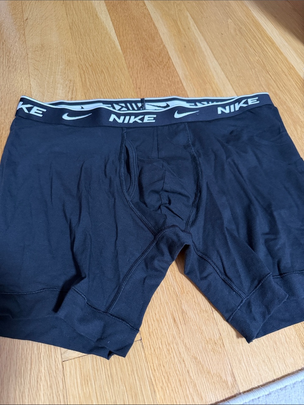 Nike Black Logo Waistband Boxer Briefs.Cotton